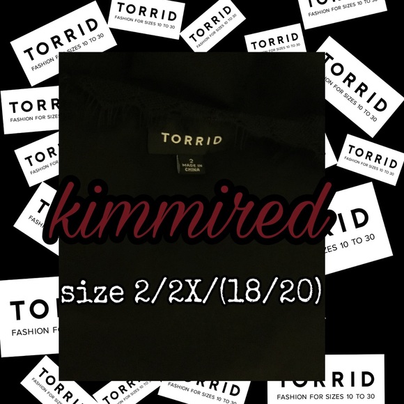 Torrid Black Tunic/Sheer Duster~(2/2X/18-20) ~ EUC - Picture 3 of 4